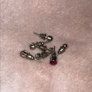 Random Metallic Stud Earrings